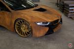 BMW i8 Austin Mahone Rusted by MetroWrapz on Vossen Wheels (VPS-305T) 2016 года